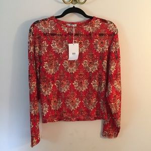 Zara floral lace top